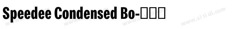 Speedee Condensed Bo字体转换